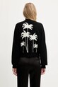 Clothing Palm Angels wool blend cardigan Palms Knit Track PWHA061S25KNI0011003 black