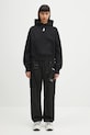 JW Anderson bluza bawełniana Anchor Embroidery Cropped JW0216.PG1719.999 czarny