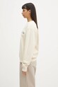 Sporty & Rich bluza bawełniana H&W Crest Crewneck ST071606241CR01 beżowy SS25