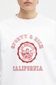 Sporty & Rich bluza bawełniana California Emblem Crewneck biały ST071606508WH01