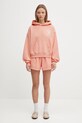 Sporty & Rich bluza California Emblem Soft Cropped ST085625508P141 różowy