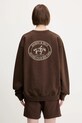 Clothing Sporty & Rich cotton sweatshirt Riding Club ST071612244BR03 brown