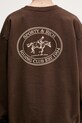 Sporty & Rich bluza bawełniana Riding Club brązowy ST071612244BR03