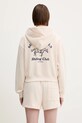 Clothing Sporty & Rich sweatshirt Bh Riding Club Soft Cropped Zip ST083626255CR01 beige