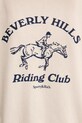 Sporty & Rich sweatshirt Bh Riding Club Soft Cropped Zip ST083626255CR01 beige