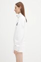 Sporty & Rich cotton sweatshirt H&W Crest Embroidered Quarter Zip ST073620241WH01 white SS25