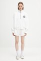 Sporty & Rich cotton sweatshirt H&W Crest Embroidered Quarter Zip ST073620241WH01 white