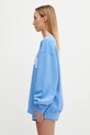 Sporty & Rich bluza bawełniana Wellness Ivy ST071621001BL102 niebieski AW25