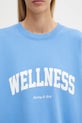 Sporty & Rich bluza bawełniana Wellness Ivy niebieski ST071621001BL102