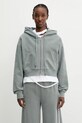 Bavlnená mikina KSUBI sott origin jednofarebný sivá WSP25FL003