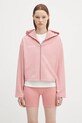 Mikina Pangaia DNA Double Jersey Zip Up Hoodie s kapucí růžová 10002361