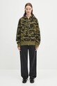 A Bathing Ape cotton sweatshirt 1st camo shark 1K80215006 green