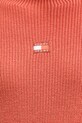 Tommy Jeans sweter bawełniany DW0DW21676 pomarańczowy