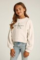 Детская хлопковая кофта Calvin Klein Jeans хлопок бежевый IG0IG02823.128.176.PPYA