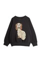 Dětská bavlněná mikina Mini Rodini Dashing dog bez kapuce černá 1100005799