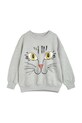 Дитяча бавовняна кофта Mini Rodini Cat face бавовна сірий 2372019094