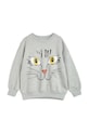 Mini Rodini hanorac de bumbac pentru copii Cat face print gri 2372019094