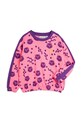 Дівчинка Дитяча бавовняна кофта Mini Rodini Squiggly cats 2512012228 рожевий