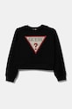 Дитяча бавовняна кофта Guess J4YQ22.KA6R4.PPYA чорний AA00