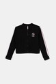Guess bluza bawełniana dziecięca aplikacja czarny J5RQ01.KAD74.PPYA