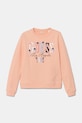 Guess bluza bawełniana dziecięca aplikacja pomarańczowy J5RQ05.KAD74.PPYA