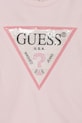 Дівчинка Дитяча бавовняна кофта Guess K4YQ10.KA6R4.PPYA рожевий