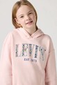Levi's bluza copii SEASONAL HOODIE 4EM195 roz