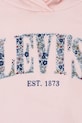 Fete Levi's bluza copii SEASONAL HOODIE 4EM195 roz