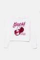 Дитяча бавовняна кофта Guess без капюшона білий J5GQ00.KA6R4.PPYA