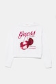 Дитяча бавовняна кофта Guess без капюшона білий J5GQ00.KA6R4.PPYA