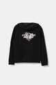 The North Face bluza bawełniana dziecięca GRAPHIC RELAXED HOODIE NF0A8AXRJK31 czarny SS25