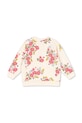 Konges Sløjd hanorac de bumbac pentru copii LOUPY LOU SWEAT SHIRT GOTS KS102706.G bej SS25