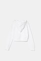 Дитяча бавовняна кофта Diesel SCUOREHOOD SWEAT-SHIRT J02229 білий SS25