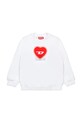 Дитяча бавовняна кофта Diesel SCACUORE SWEAT-SHIRT бавовна білий J02230