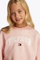 Tommy Hilfiger bluza copii KG0KG08559.128.176.PPYA roz