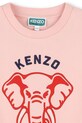 Дівчинка Дитяча бавовняна кофта Kenzo Kids K61048.156 помаранчевий