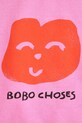 Fete Bobo Choses bluza copii Joyful Face 125AC033 roz
