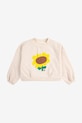 Дитяча бавовняна кофта Bobo Choses Sunflower 125AC041 бежевий SS25