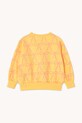 Tinycottons bluza copii BOWS SWEATSHIRT SS25.056 galben SS25