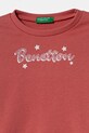 Dievča Detská bavlnená mikina United Colors of Benetton 3J70G10HX.P.Seasonal ružová