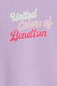 Dievča Detská bavlnená mikina United Colors of Benetton 3J70G10HX.P.Seasonal fialová