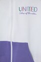 Fete United Colors of Benetton hanorac de bumbac pentru copii 3J68C504N.G.Seasonal alb