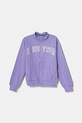 Детская хлопковая кофта United Colors of Benetton хлопок фиолетовой 3J68C504N.G.Seasonal