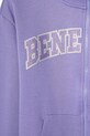 Девочка Детская хлопковая кофта United Colors of Benetton 3J68C504N.G.Seasonal фиолетовой