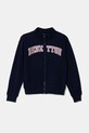 United Colors of Benetton hanorac de bumbac pentru copii print bleumarin 3J68C504N.G.Seasonal