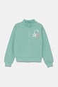 United Colors of Benetton hanorac de bumbac pentru copii print turcoaz 3J68C504N.G.Seasonal