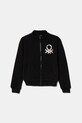 Detská bavlnená mikina United Colors of Benetton bavlna čierna 3J68C504N.G.Seasonal