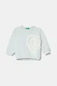 United Colors of Benetton felpa in cotone bambino/a senza turchese 3J68G10J0.P.Seasonal