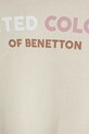Fete United Colors of Benetton hanorac de bumbac pentru copii 3J68C204D.G.Seasonal bej