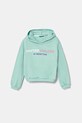 United Colors of Benetton bluza bawełniana dziecięca nadruk turkusowy 3J68C204D.G.Seasonal